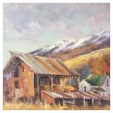 Kirk Randle signed oil painting on canvas-