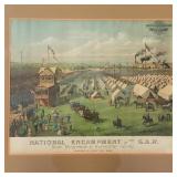 G.A.R. encampment chromolithograph with Twine