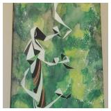 Lorraine LeSueur mid-century watercolor painting-