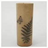 Stoneware cylinder vase- marked No. 8 with