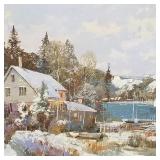 Ming (Feng) signed oil painting on canvas-