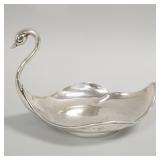 Mexico sterling silver Swan centerpiece bowl- 20