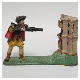 William Tell cast iron mechanical bank- J. & E.