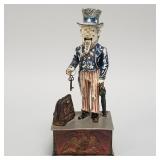 Uncle Sam mechanical bank- age unknown- 11 1/4"H