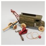 Hubley cast iron Bell Telephone truck with