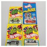 3 Hot Wheels "The Heroes" cars in bubble packs &