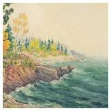 Vintage Mac Seager signed oil painting on panel-