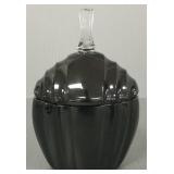 Moser signed Deco covered dresser jar- 5 3/4"H