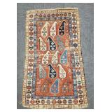 Antique handmade Kazak rug 5