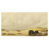 Lg. vintage Pierre de Clausade litho "Peaceful