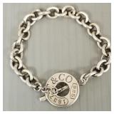 Tiffany & Co. sterling silver "1837" toggle chain