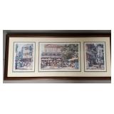Ann de Lorge signed New Orleans print- 16"H 42"L