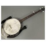 5-string Gold Tone banjo w/ soft case- 38"L