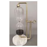 Quarter hour glass timer- 11"H