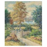 Christian Title pencil signed litho "Country Lane"