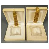 2- Ybry Deco perfume bottles in boxes- 5"