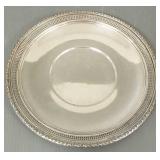 Sterling silver reticulated tray- 8 toz; 10 3/8"D