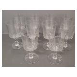 10 Baccarat Cylindrique goblets- 6 1/4" (some w/