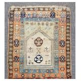 Antique handmade Oriental prayer rug 3