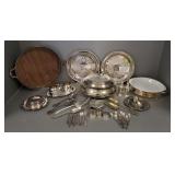Gp silverplate & pewter, etc. hollowware, flatware