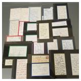 Group Joan Fontaine signed, etc ephemera-