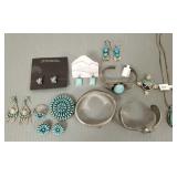 12 pcs sterling silver Southwest jewelry s/w