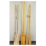3 pair wooden boat oars incl American Trader,