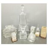 6 assorted vintage, etc perfume bottles incl
