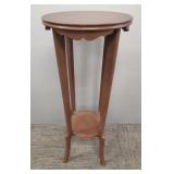 Painted oak tall stand/ plant stand- 32 1/4'H