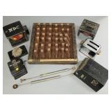 9 vintage radio sound effects props- marked NBC,