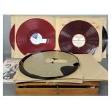 Gp vintage recording items incl Vitaphone discs,