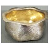 Sterling silver Black Starr & Frost hammered bowl