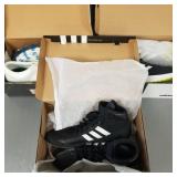 3 pr men's shoes: 2 pair Addidas sizes 10 & 10 1/2