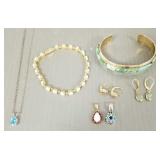 Gp gold & sterling silver jewelry incl 14K & opal