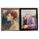 2 Susan Anderson signed oil paintings on