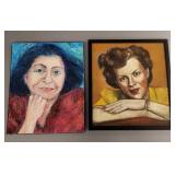2 oil paintings on canvas- both signed incl Helen