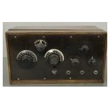 Pentz radio with tubes- 8'H 14 3/4'W 8 3/4'D