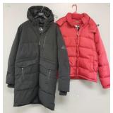 2 men's outerwear coats incl down Benetton &