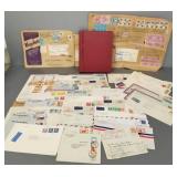 Collection postage covers, foreign air mail, first