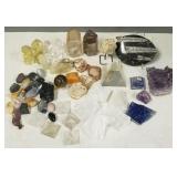 Gp rocks, crystals, fossil, etc. incl. Nautiloid,