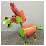 Metal garden donkey sculpture 27'H 29'W 8'D