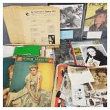 Group Joan Fontaine related ephemera incl
