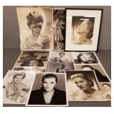 14 Joan Fontaine signed photos, etc-