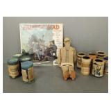 3 items: vintage Trashmen record, Edison cylinder