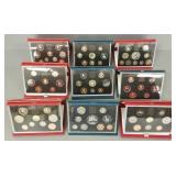7 United Kingdom proof coin collections- 1980's -