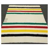 Vintage Hudson's Bay 4 point wool blanket- 88' x
