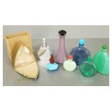 8 vintage, Deco, etc perfume bottles incl Worth,
