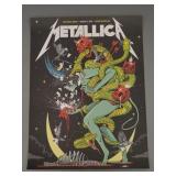 Metallica 2019 tour poster- art by Chiara Bautista