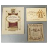 3 vintage cigarette card albums incl movie stars,