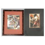 2 Judith (one signed Judy) Blain framed artworks-